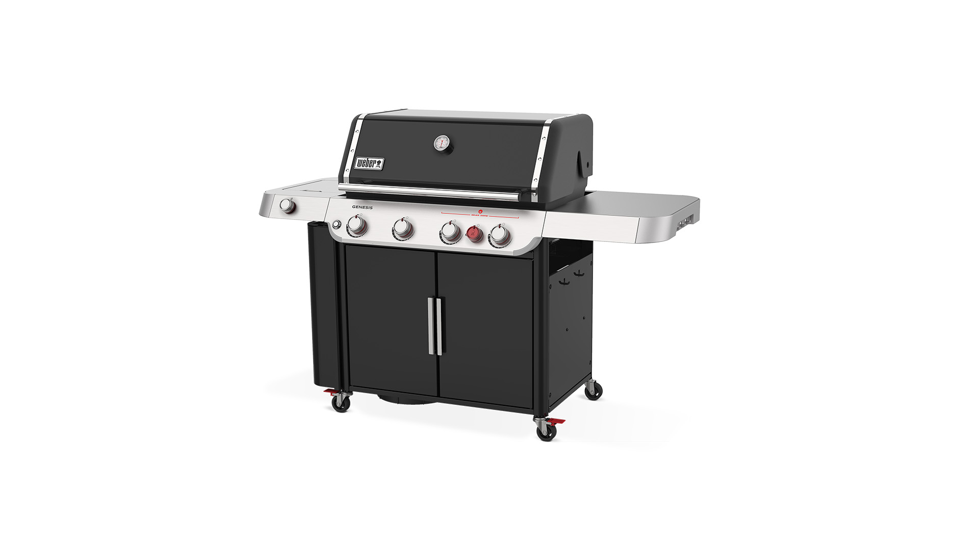 Genesis E-435 Black With GBS Grill Grate + Sear Station and Side Burner
