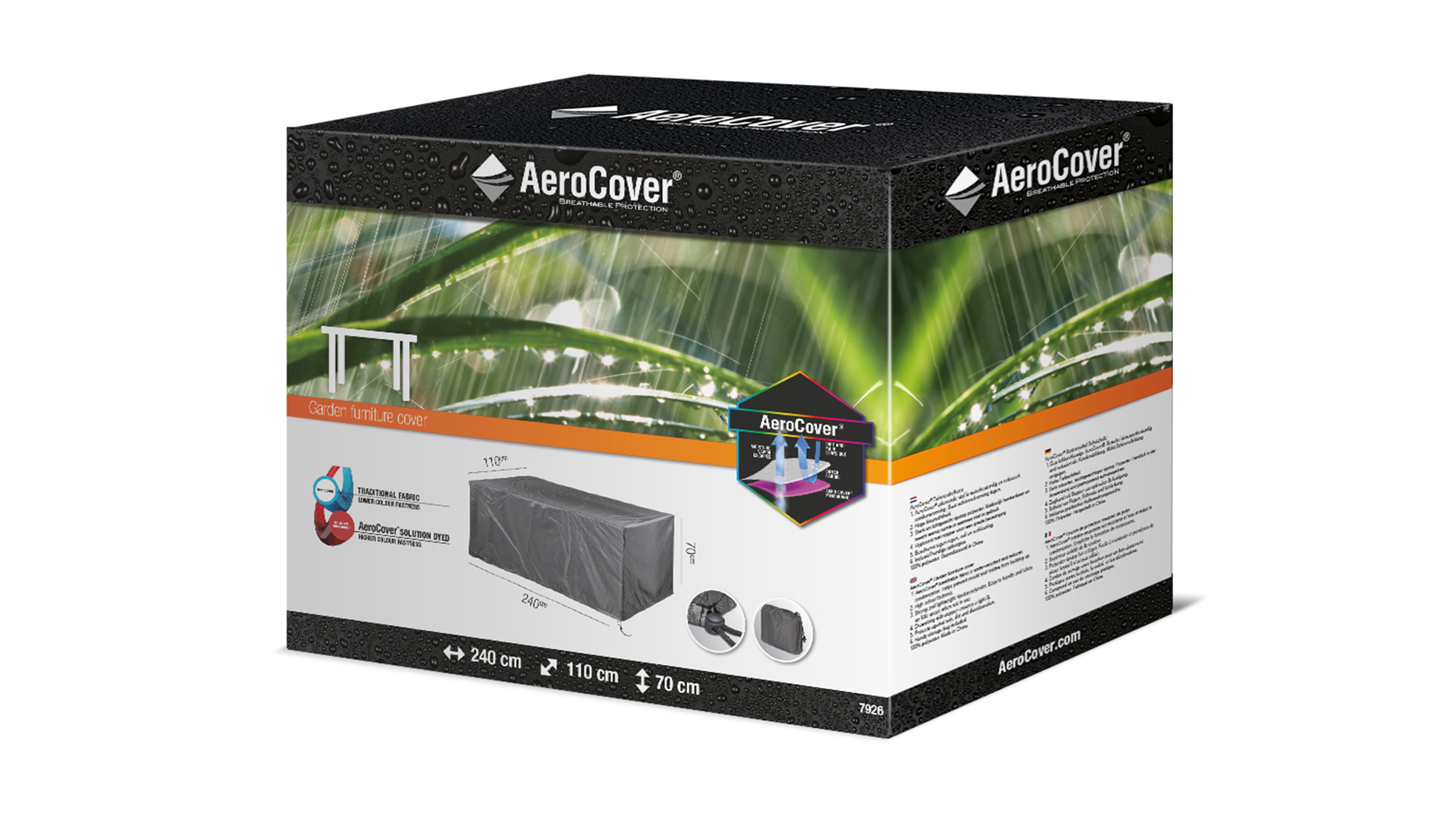 AeroCover Garden table cover 240x110xH70cm
