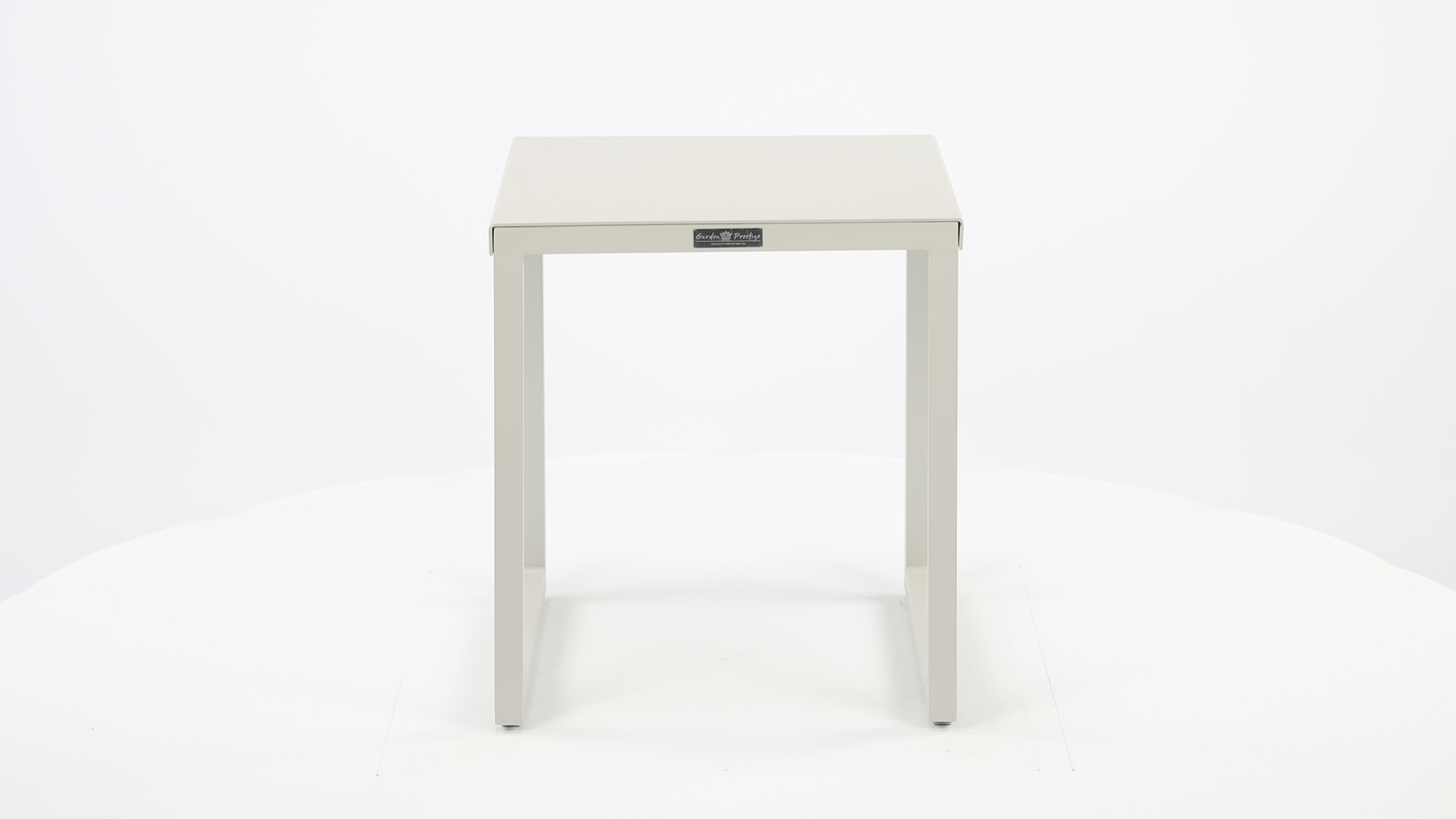Alu Side Table Basel Mistral Gray Mat 41cm x 41cm x H46cm