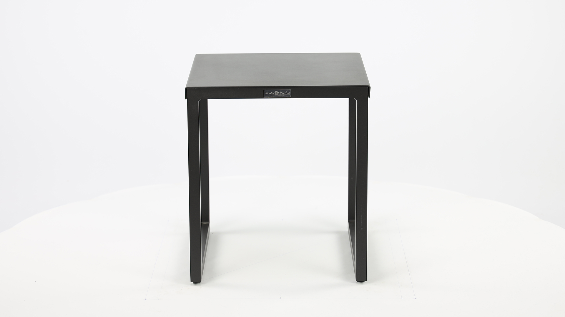 Alu Side Table Bazel Charcoal Mat 41 x 41 x H46cm