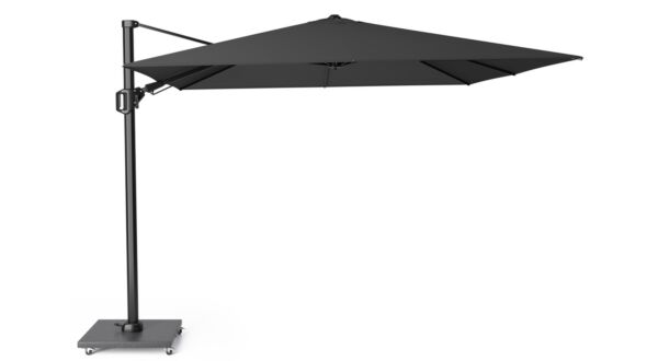 Floating parasol Challenger T2 Premium 300 x 300cm Mast Anthracite - Cloth Faded Black