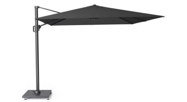 Floating parasol Challenger T1 300cm x 300cm Mast Anthracite - Black Cloth
