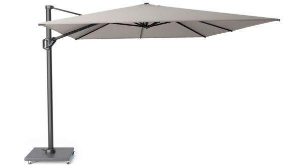 Floating parasol Challenger T1 Premium 400 x 300cm Mast Anthracite - Cloth Manhattan