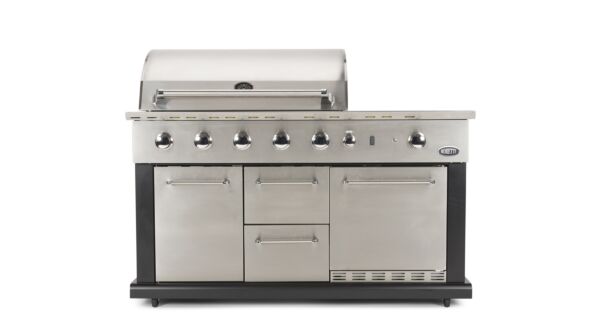 Luciano Inox Gas Barbecue With Built-in Refrigerator
