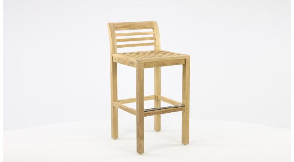 Chaise de jardin Chaise de bar Repose-pieds Inox 42 x 47 x 87 cm - Collection Diamond - Assise H65