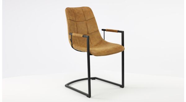 Interior chair Condor Softyl Cognac - Sled leg Black